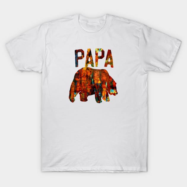 papa bear abstract T-Shirt by sebastianlengo